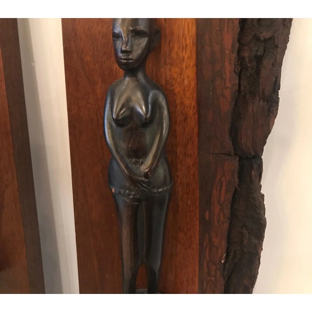 African Tribal Live Edge African Sculptural Panels - a Pair For Sale In Philadelphia - Image 6 of 13