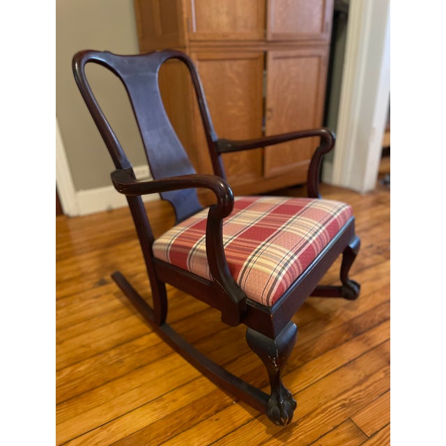 Wood Early 20th Century Antique Rocking Chair For Sale - Image 7 of 7