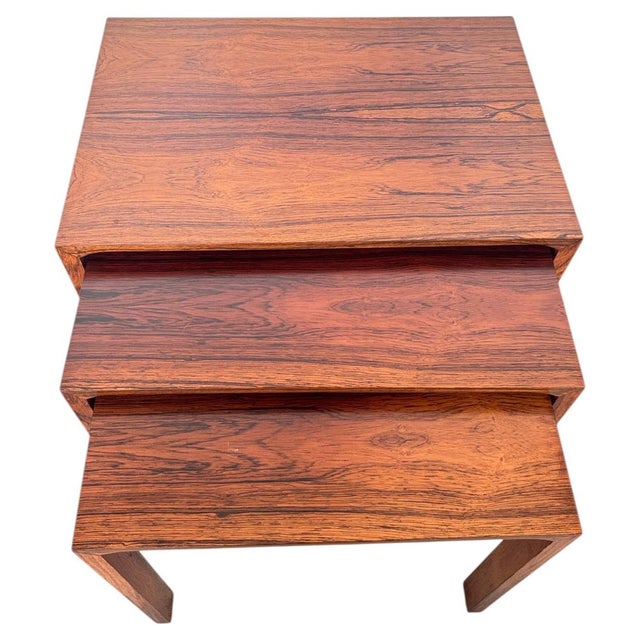Mid-Century Nesting Side Tables from Renz, 1960s, Set of 3 For Sale - Image 12 of 12