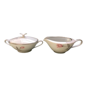 Vintage Noritake “Rosemarie” Cream & Sugar Set- 2 Pieces