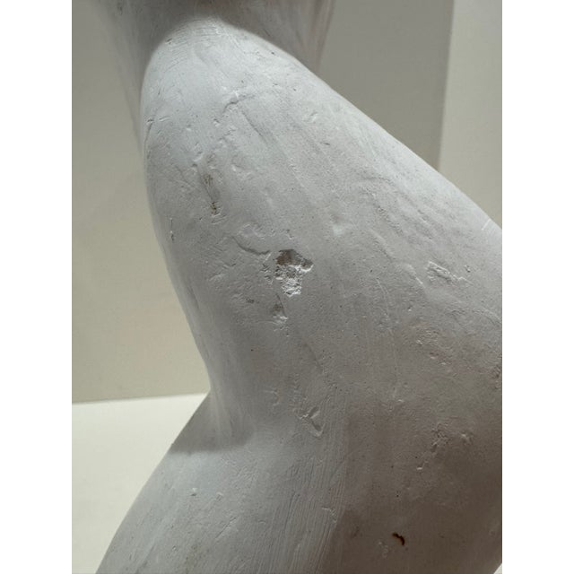 1960s Larry Mohr Signed Plaster Figurative Sculpture Abstract Torso Modernist Study For Sale - Image 9 of 10