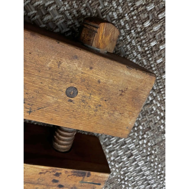 Vintage Professional Bookbinding Finishing Press With Flat-Edge Handle For Sale In Tampa - Image 6 of 12