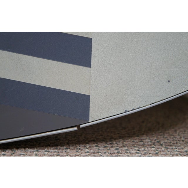Donald Roberts Aureole Project Azure 1966 MCM Formica Sandblasted Painting 43" For Sale - Image 9 of 12