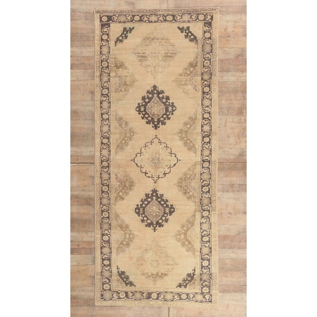 Vintage Turkish Oushak Rug, 05'00 X 12'00 For Sale - Image 10 of 10