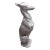 Vintage Cast Cement Whippet Outdoor Statue For Sale