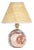 Regina Andrew Giorgio Marble Mini Lamp, Natural Brass with Rattan Shade For Sale