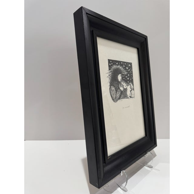 1990s Irena Martens Signed Limited Edition Woodblock Print Sei Umarmt 84/600 1996 For Sale - Image 5 of 6