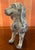 Fantastic rare and whimsical French faience dog with such a beautiful face and decoration. Marked "france" this piece...