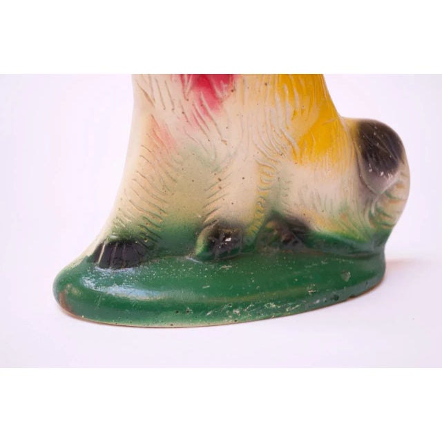 1950s American Painted Chalkware Collie For Sale - Image 9 of 11