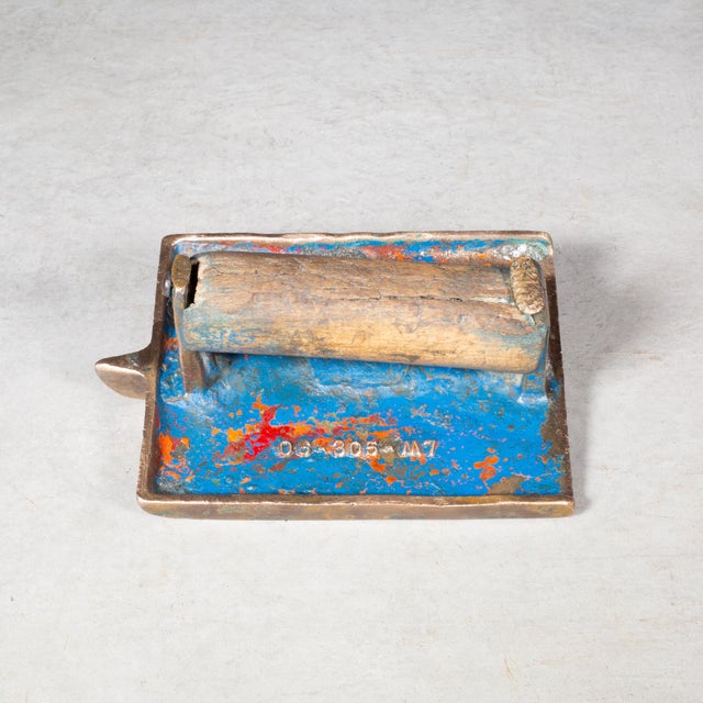 Early 20th Century Antique Bronze Concrete Edger For Sale - Image 5 of 7
