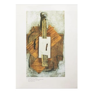 1985 After Pablo Picasso, "Construction: Violin" Parisian Full-Color Print For Sale