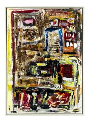 Helmut Riegel, Abstract Composition, 1990s, Acrylic on Canvas