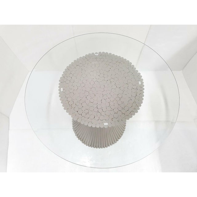 Wood Vintage Round Dining Table in Bamboo, 1960s For Sale - Image 7 of 9