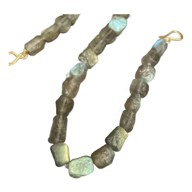 This is a stunning Madagascar labradorite necklace made of the most amazing stones that were meticulously collected in the...
