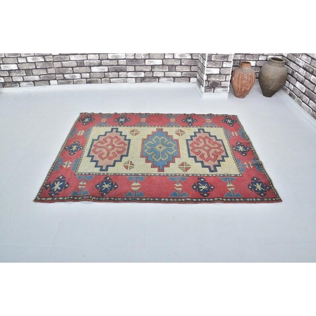 Textile Oushak Vintage Anatolian For Sale - Image 7 of 10