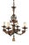 Lacquered Iron Chandelier, Turin, Italy, 1960s For Sale