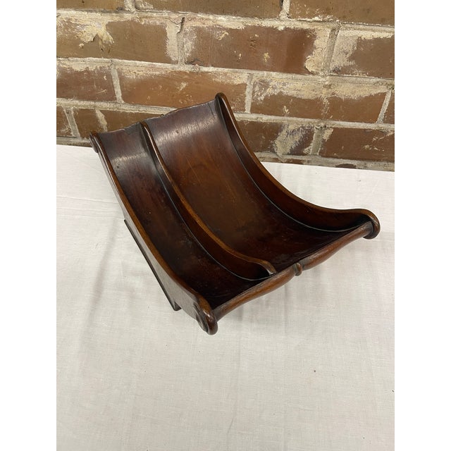 Antique English Mahogany Cheese Cradle For Sale - Image 4 of 7