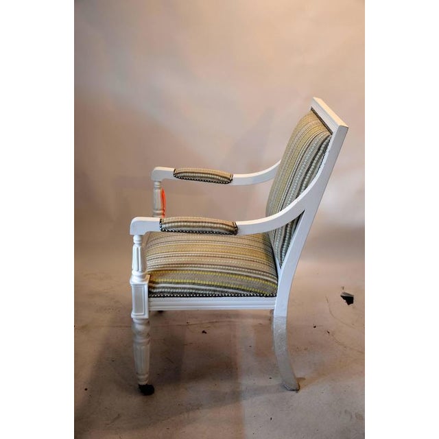 One White Lacquered Salon Chair Chairish