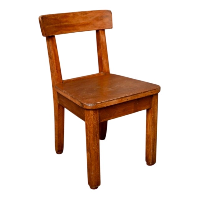 Small Bohemian Wooden Children's Chair, 1950 For Sale