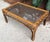 Mid-Century Modern Rattan Cane Bamboo Coffee Table 1960s Tortoise Style For Sale - Image 3 of 16