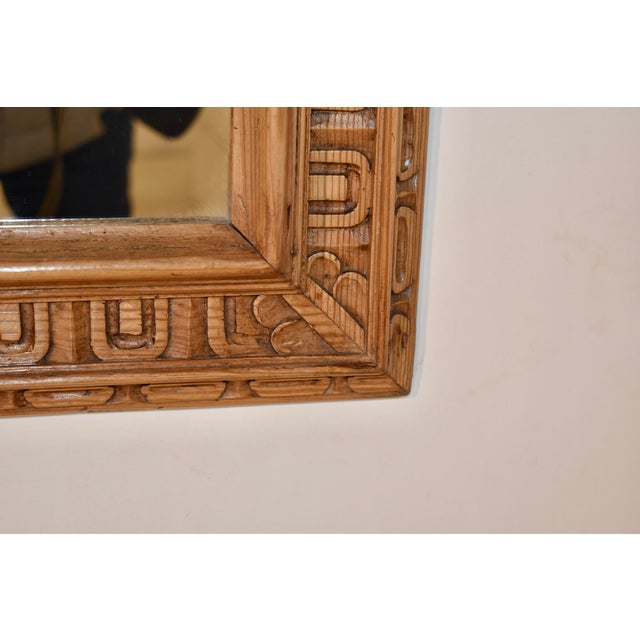Early 19th Century Late 18th/Early 19th Century Pitch Pine Mirror For Sale - Image 5 of 8