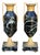 19th Century French Neoclassical Marble Ormolu Cassolettes Urns, Pair For Sale