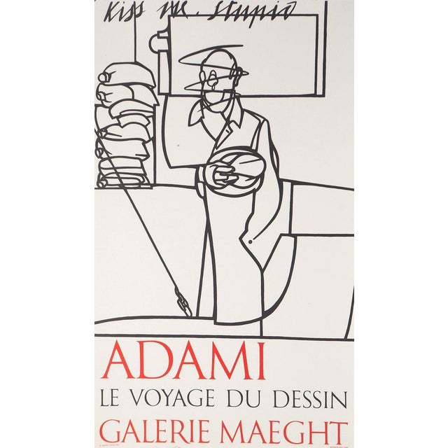 Valerio Adami, Le voyage du dessin, Lithograph For Sale - Image 8 of 8