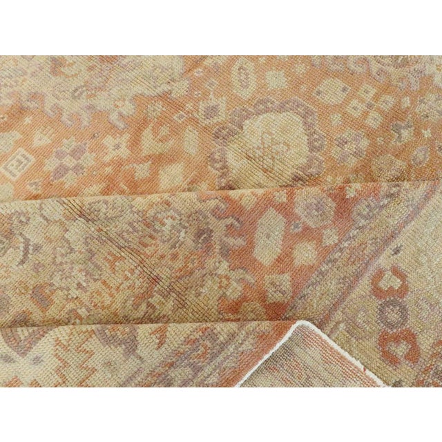 Galerie Shabab Collection Early 20th Century Turkish Oushak Room Size Carpet For Sale In New York - Image 6 of 7