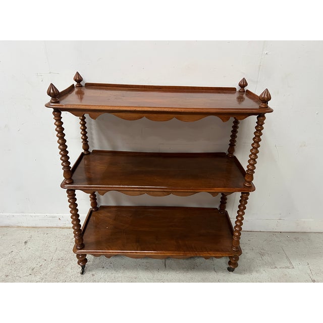 Napoleon III Console Table in Mahogany and Veneer, 1800s For Sale - Image 3 of 18
