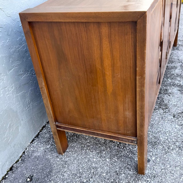 Mid Century Brutalist Credenza by United Furniture Corporation For Sale In West Palm - Image 6 of 10