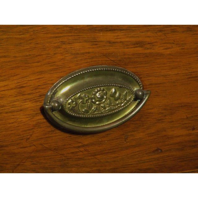 Mid 20th Century Edwardian Inlaid Breakfront For Sale - Image 11 of 13
