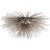 Kelly Wearstler for Visual Comfort Signature Strada Small Flush Mount in Burnished Silver Leaf For Sale
