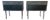 Made Goods Dario Faux Shagreen Nightstands (Pair), Attributed - Mid-Century Modern For Sale