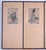1950s Chinese Byobu Four Traditional Hand Painted and Stamped Vignettes on This 4-Panel Very Good + Condition Folding Screen For Sale - Image 4 of 11