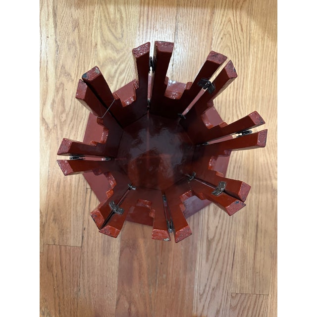 Mid 20th Century Burmese Lacquered Folding Table For Sale - Image 4 of 6