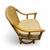 Rattan Set - 3 Vintage Sturdy Rattan Low Back Swivel Chairs and Matching Table For Sale - Image 9 of 12