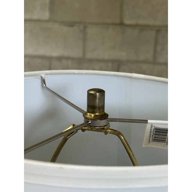 1960s Mid-Century Modern Walnut and Brass Sculptural Lamps After Laurel - Pair For Sale - Image 9 of 12