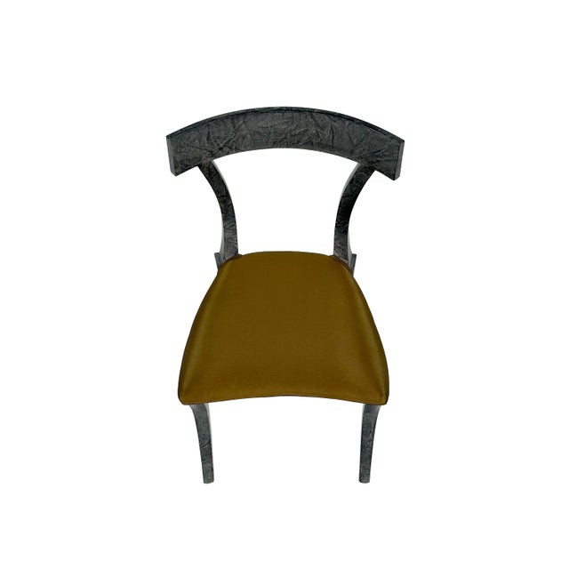Vintage Designer Klismos Style Wood Dining Chairs in Custom Two Tone Finish - Set of 8 For Sale - Image 10 of 16