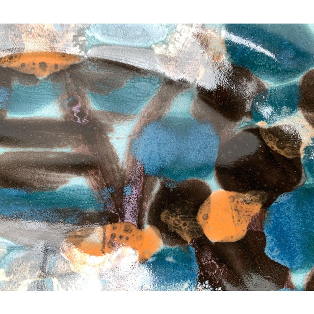 Vintage German Handpainted Wall Plate, 1970s For Sale - Image 6 of 17