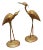 Brass Herons Cranes, 1970s, Set of 2 For Sale