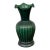 Antique Replica Green Ribbed Pottery Vase For Sale