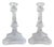 Tiffany and Co. Crystal Candle Holders With Dragon Motif, Pair For Sale