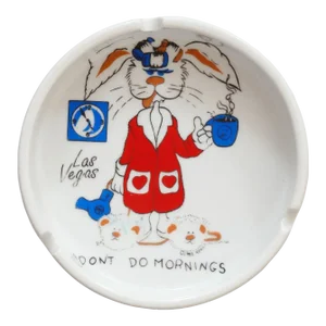 1988 Las Vegas Round Ceramic Ashtray