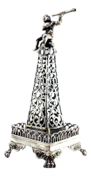 Silver Toothpick Holder Cut