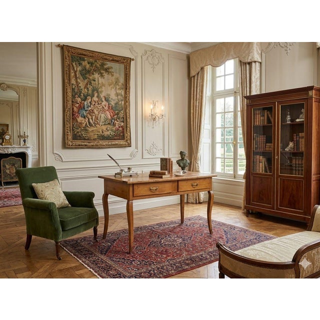 18th-Century French Provincial Louis XV Fruitwood Bureau Plat Writing Table, Circa 1760 For Sale - Image 11 of 11