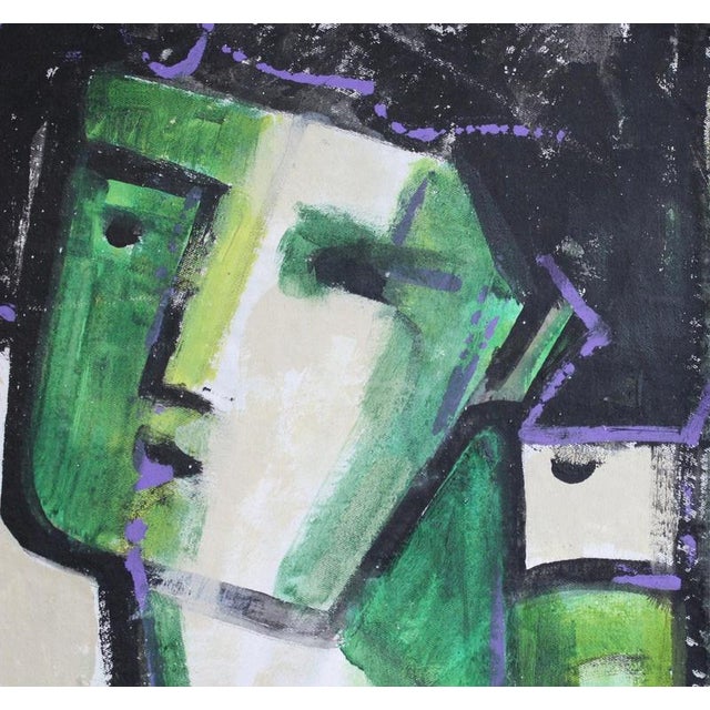 Hidden Portraits XXVIII, 1980s-1990s, Acrylic on Canvas For Sale - Image 6 of 11