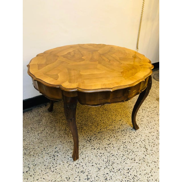 Antique Baroque Walnut & Inlaid Carved Table For Sale - Image 16 of 16