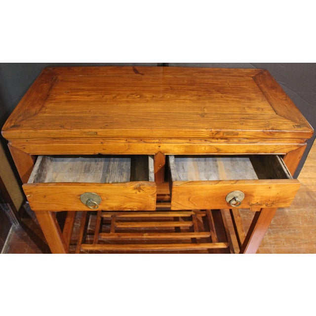 Asian Qing Dynasty Chinese Console Table For Sale - Image 3 of 13