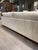 White Lee Industries 8 Foot Two Cushion Sofa With Oak Base in White Woven Fabric For Sale - Image 8 of 12