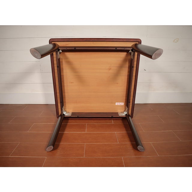 Brown Vintage Rosewood Teak Coffee Table by Dyrlund Made in Denmark 70's Scandinavian Mid Century Danish For Sale - Image 8 of 9